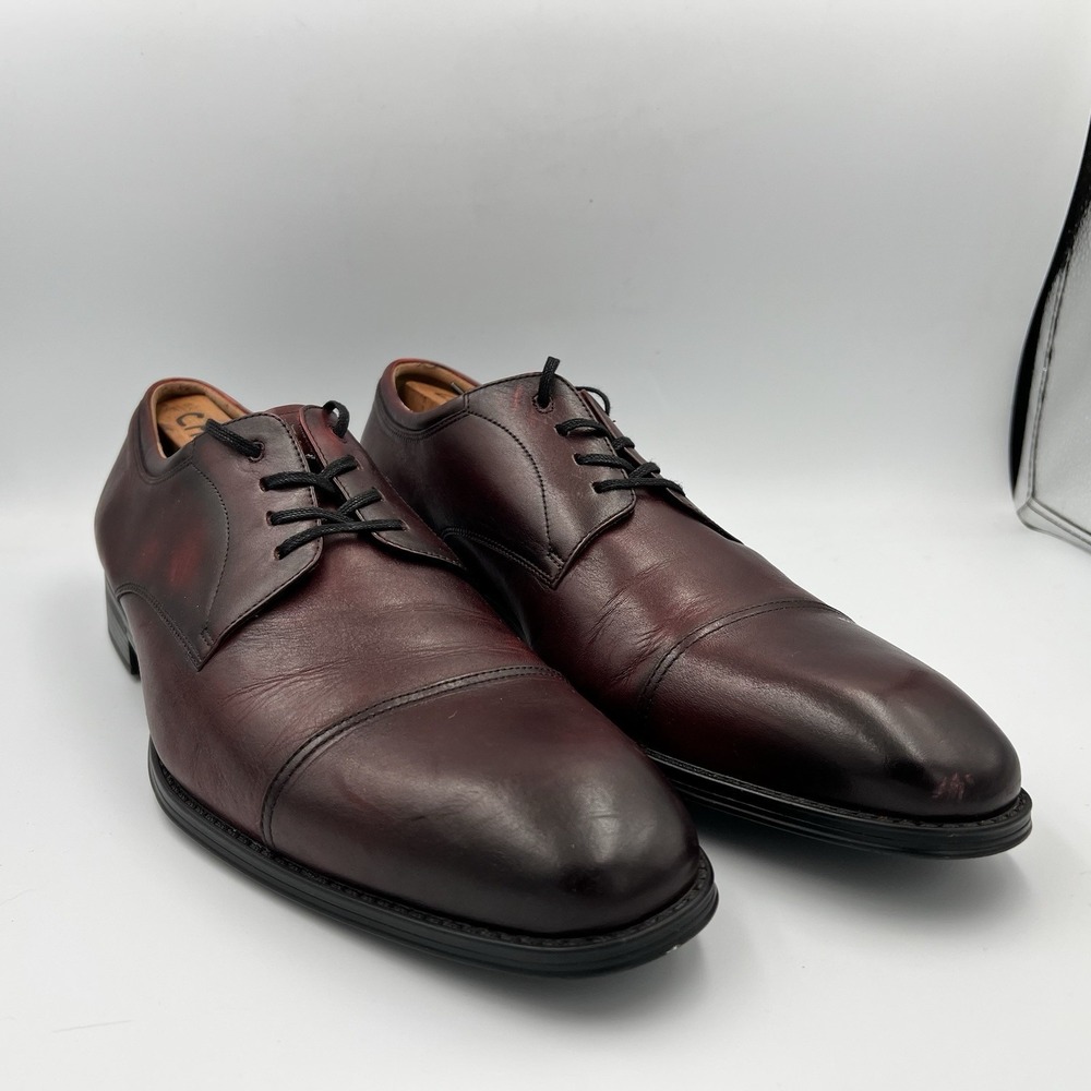 Florsheim Allis Oxford Comfortech Cap Toe Burgundy‎ Mens Dress Shoes US 13M